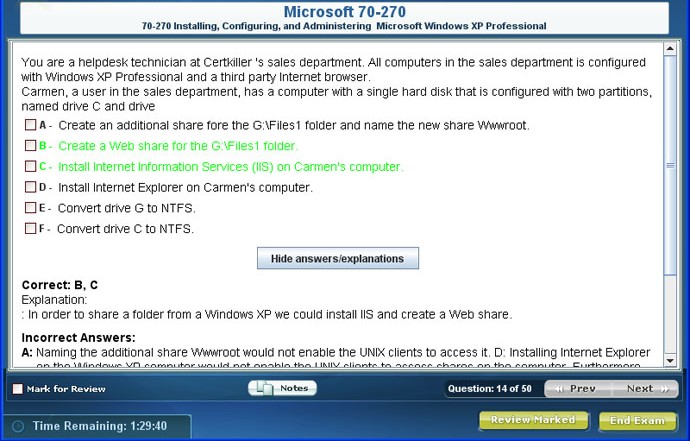 Beispielansicht 2 der Testsoftware