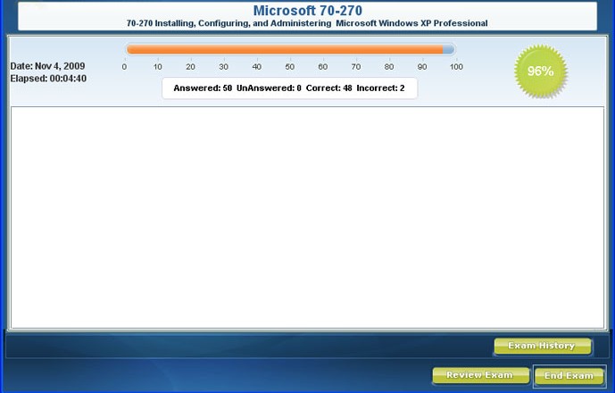 Beispielansicht 4 der Testsoftware